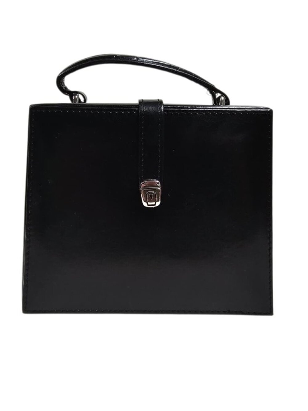 Eurobond Leather by Euro Classics black leather travel jewelry / trinket case